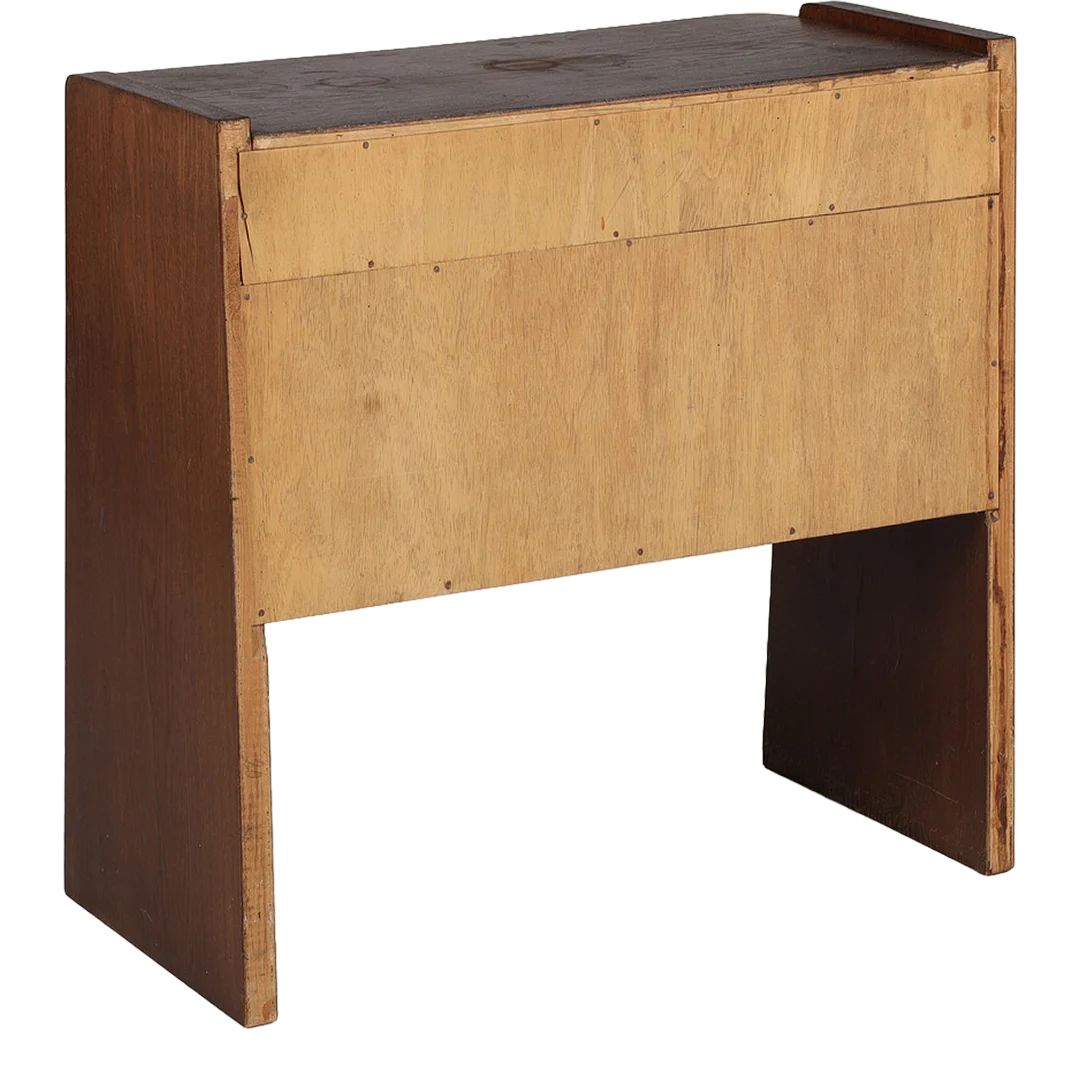 1960s Danish : small oakwood cabinet w/tambour doors