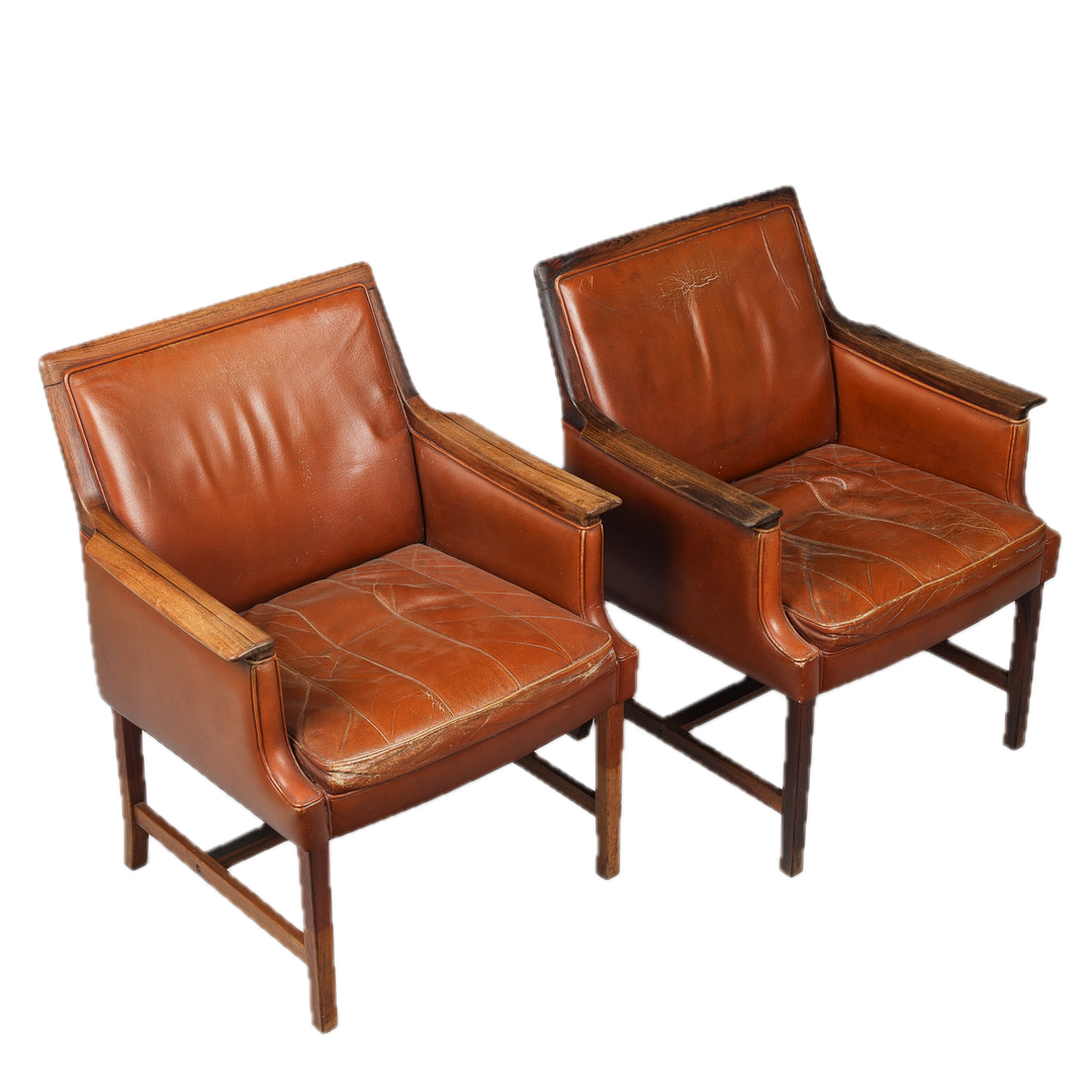 1965 Torbjörn Afdal : brown leather & rosewood 