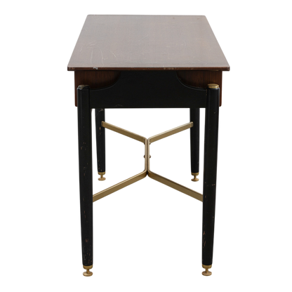 1958 British G-Plan : "Liberanza" desk in mahogany & brass