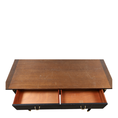 1958 British G-Plan : "Liberanza" desk in mahogany & brass