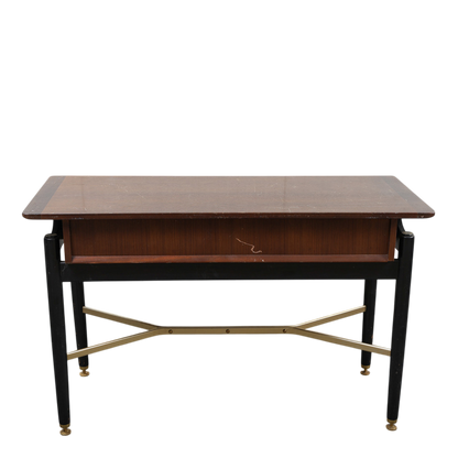 1958 British G-Plan : "Liberanza" desk in mahogany & brass