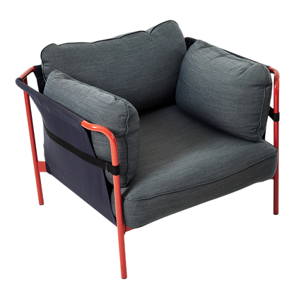 1999 Ronan and Erwin Bouroullec : pair "Can" lounge chairs, canvas & steel