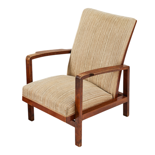 1940 Bengt Östnäs : adjustable armchair in birchwood, Sweden