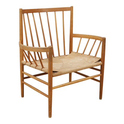 1960s Jorgen Baekmark : Model J82 chair, beech & papercord