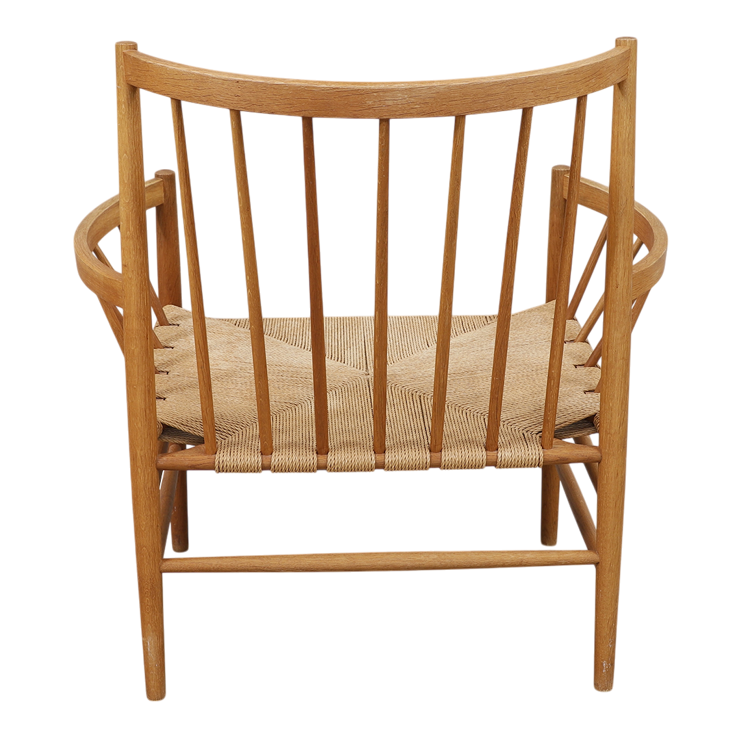 1960s Jorgen Baekmark : Model J82 chair, beech & papercord