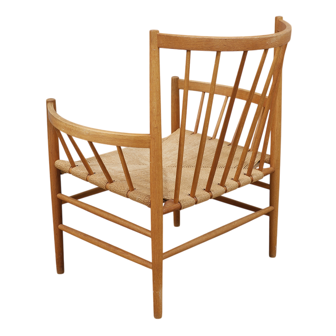 1960s Jorgen Baekmark : Model J82 chair, beech & papercord