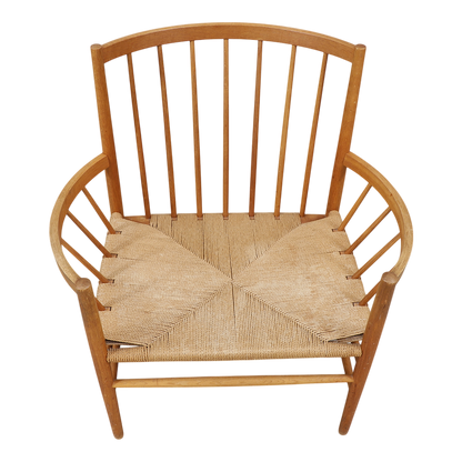 1960s Jorgen Baekmark : Model J82 chair, beech & papercord