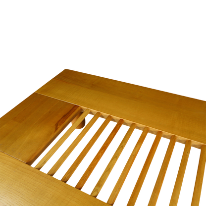 c1980 Roberto Pamio : solid cherrywood doweled coffee table