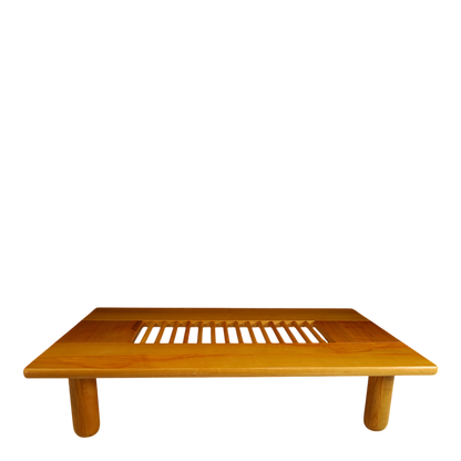c1980 Roberto Pamio : solid cherrywood doweled coffee table
