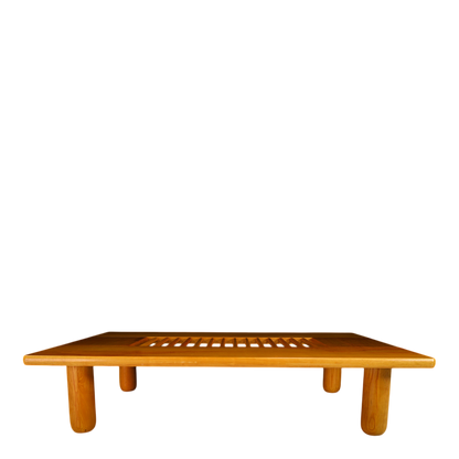 c1980 Roberto Pamio : solid cherrywood doweled coffee table