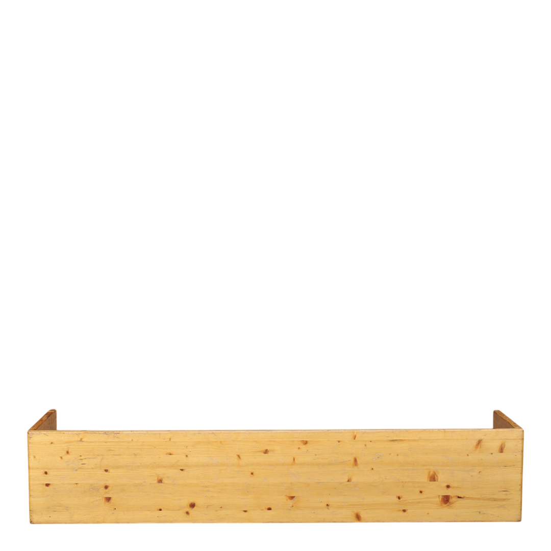 Charlotte Perriand style : late 20thc pinewood long bench, France