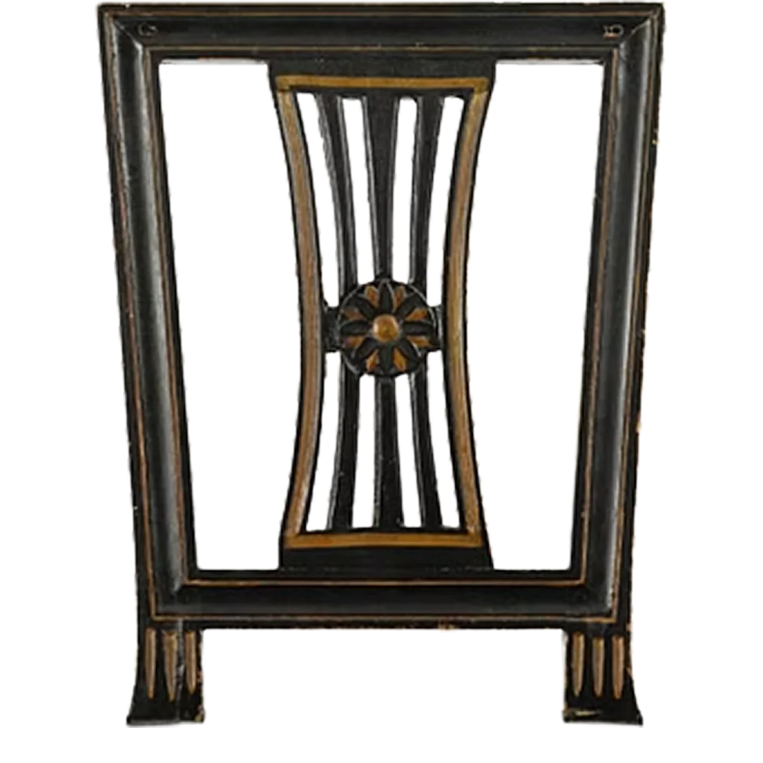 1820s Swedish : pair of late Gustavian painted pinewood side chairs