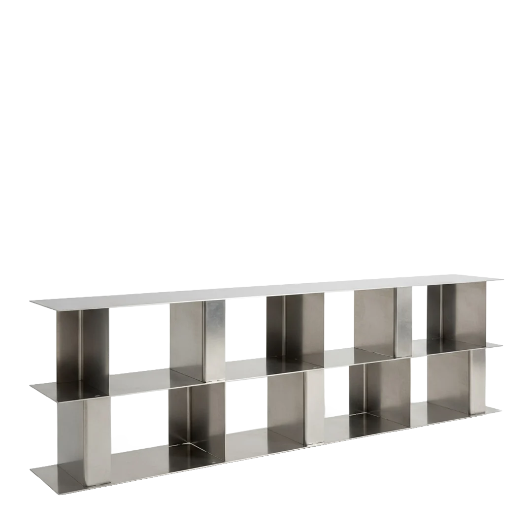 studio MOTO : STACK modular aluminum shelf, Model 086, Ghent