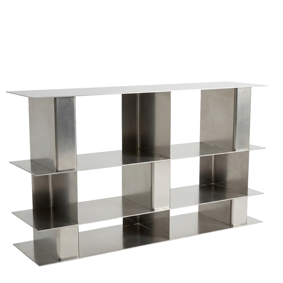 studio MOTO : STACK modular aluminum shelf, Model 087, Ghent