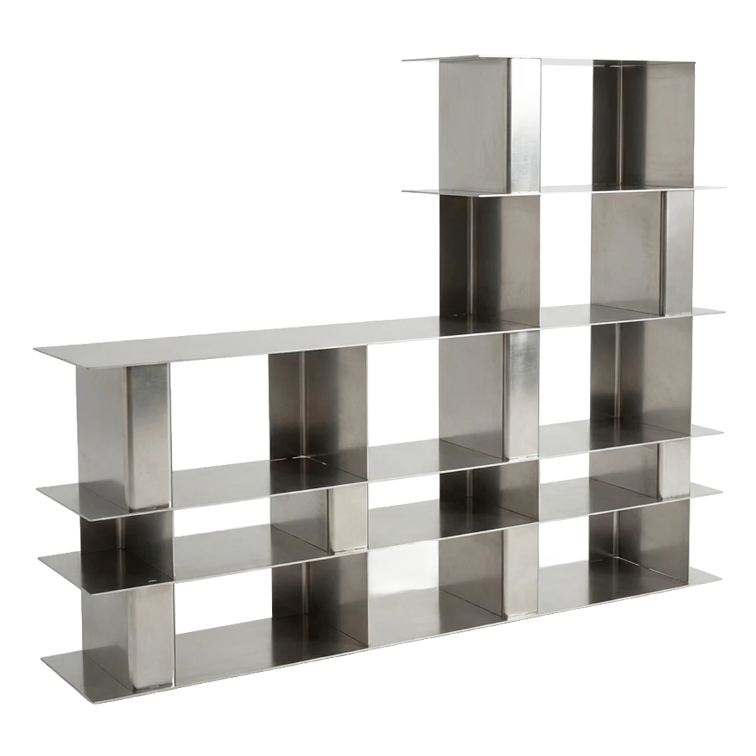 studio MOTO : STACK modular aluminum shelf, Model 088, Ghent