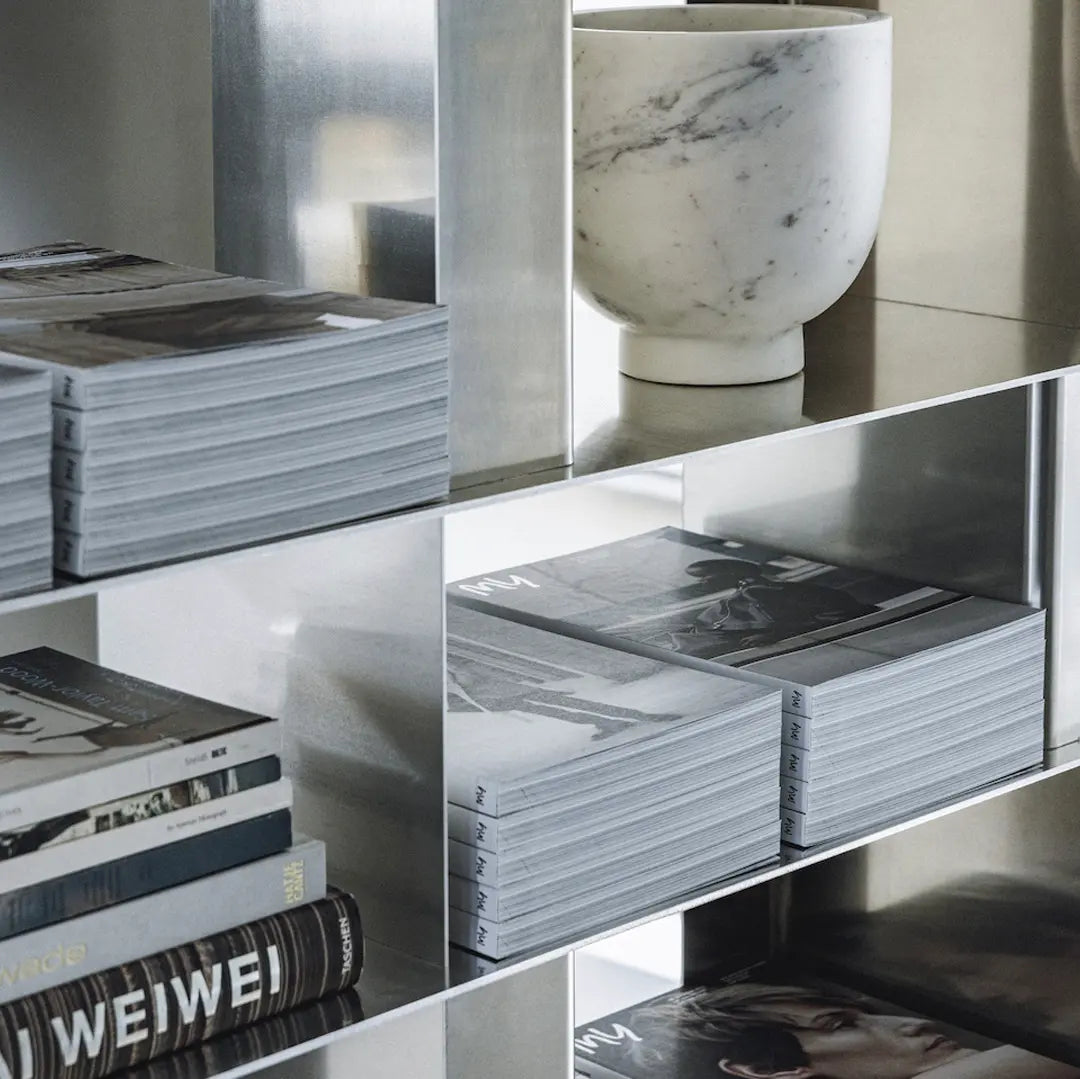 studio MOTO : STACK modular aluminum shelf, Model 088, Ghent