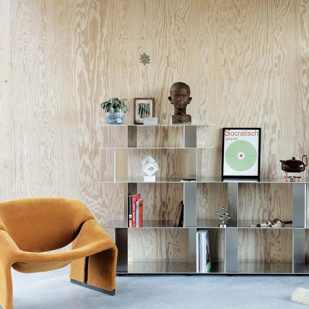 studio MOTO : STACK modular aluminum shelf, Model 088, Ghent