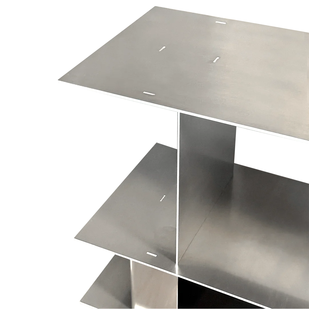 studio MOTO : STACK modular aluminum shelf, Model 088, Ghent