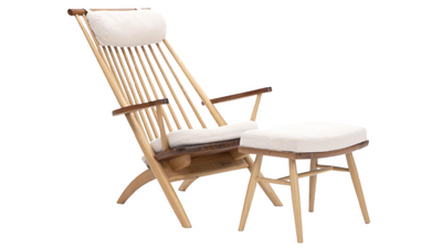 Tateishi Shoichi oak & walnut lounge chair