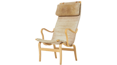 1960s Bruno Mathsson "Eva Hög" leather armchair