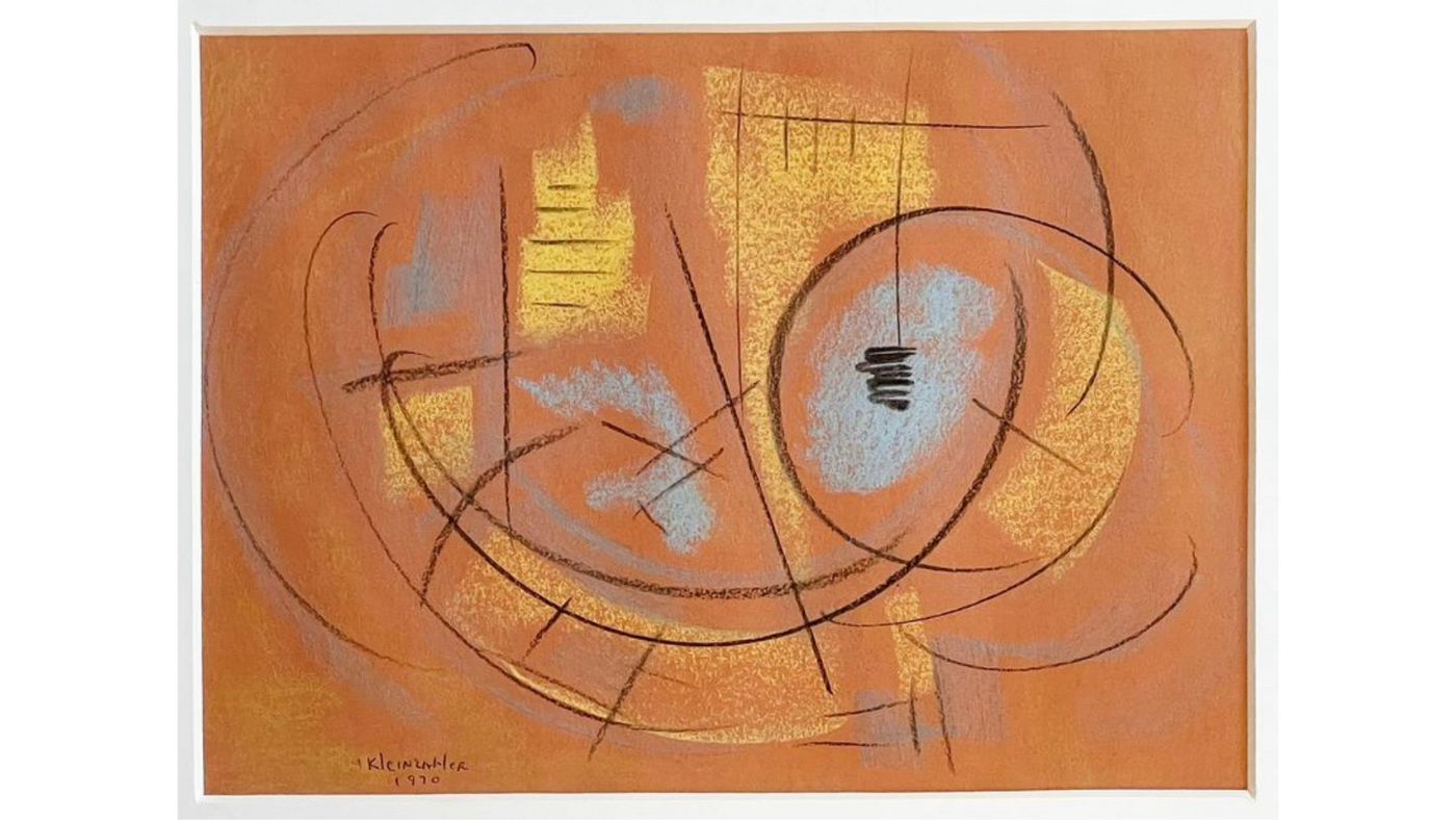 M. Kleinzahler Abstract, c1970 pastel on paper