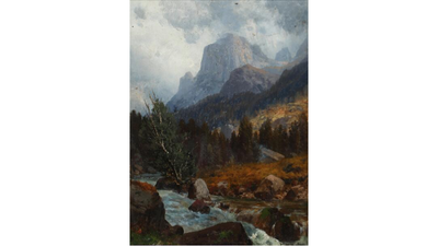 Josef Schoyerer (1844-1923), mountainscape