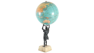 Cram's Universal Atlas Globe statue