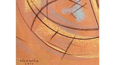 M. Kleinzahler Abstract, c1970 pastel on paper
