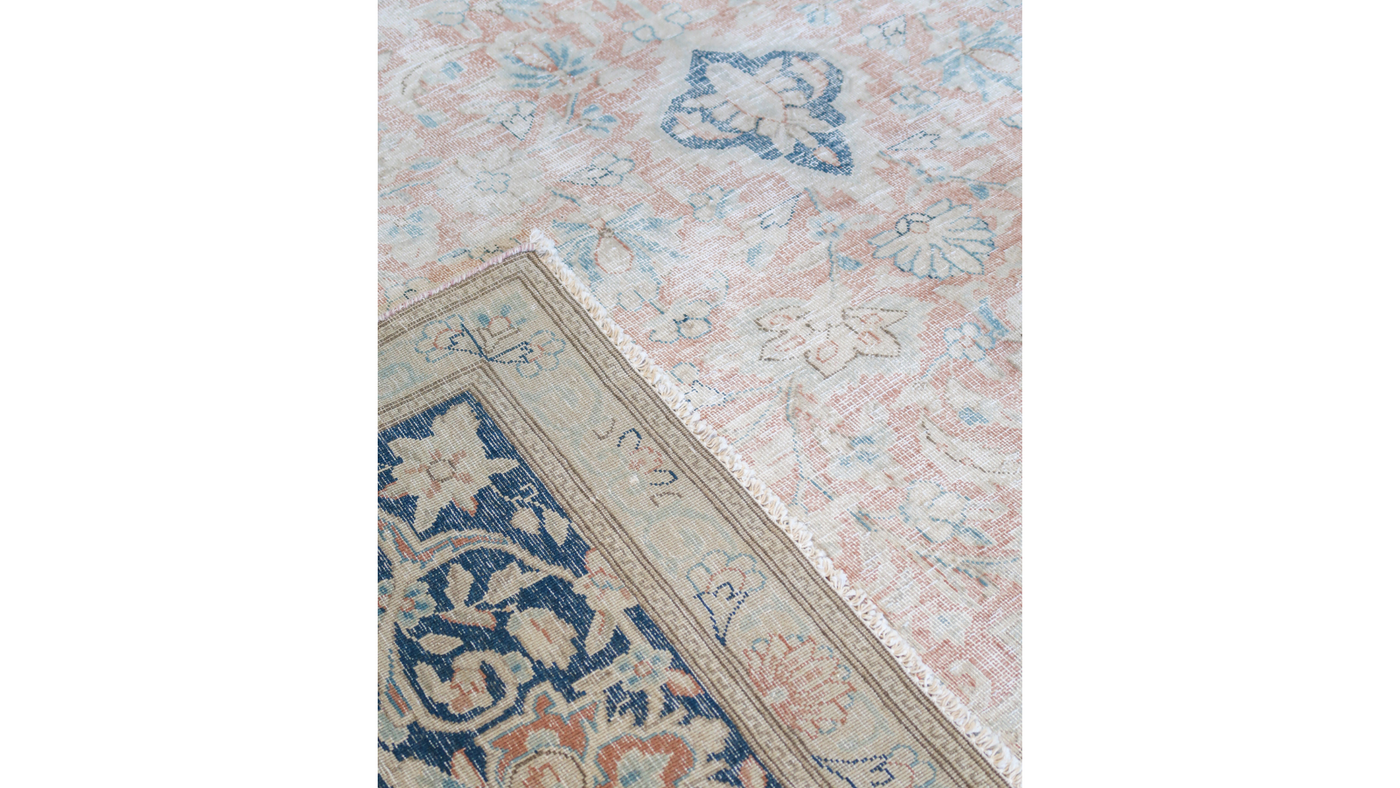 9'10 x 13'2 Persian Kerman overdyed rug