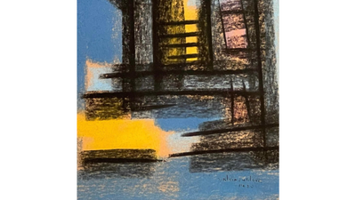 M. Kleinzahler Abstract, c1970 pastel on paper
