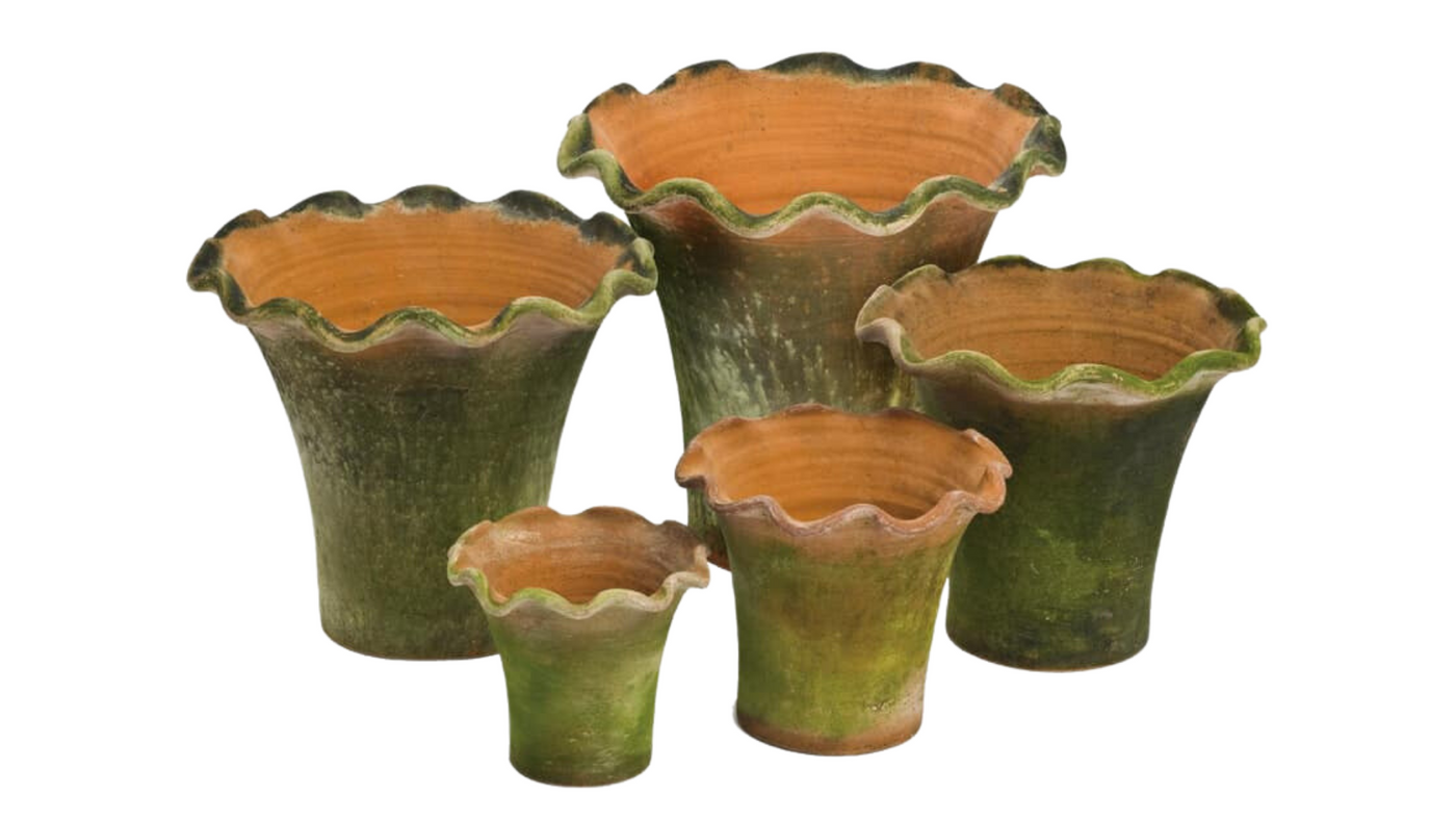 Campo de Fiori : Aged Scallop Planter, 18" D